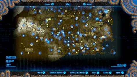 legend of zelda breath of the wild interactive map|botw object map show everything.